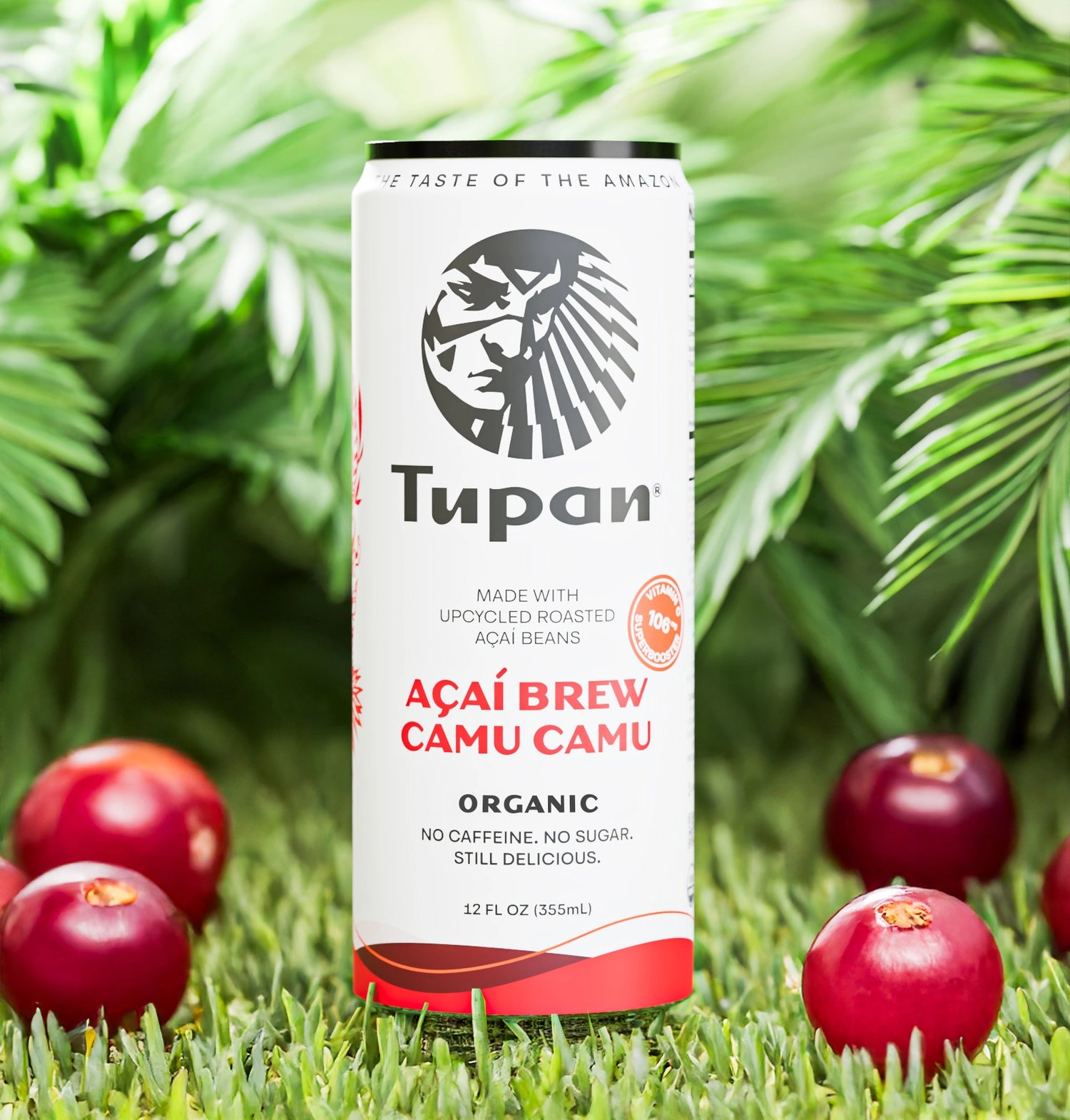 Tupan Açaí Brew Camu Camu organic açaí brew with Amazon camu camu.