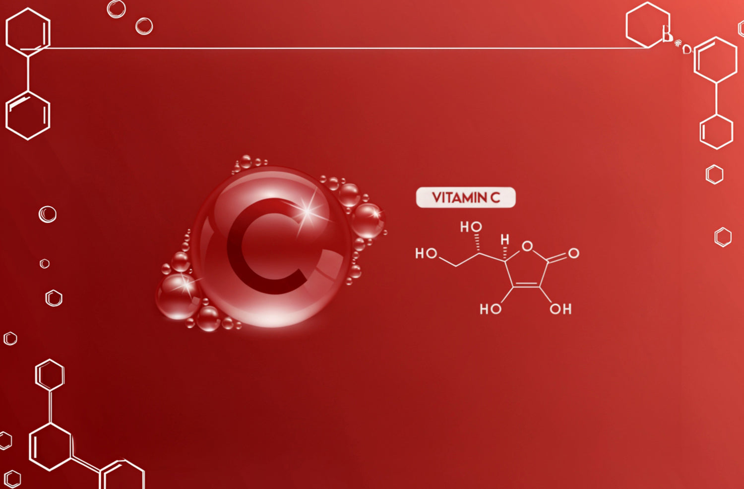 Natural vitamin C visual from Camu Camu in Tupan Açaí Brew, featuring antioxidant-rich Amazonian fruit compounds, naturally occurring vitamin C structure, and clean-label functional beverage ingredients sourced from the Amazon rainforest