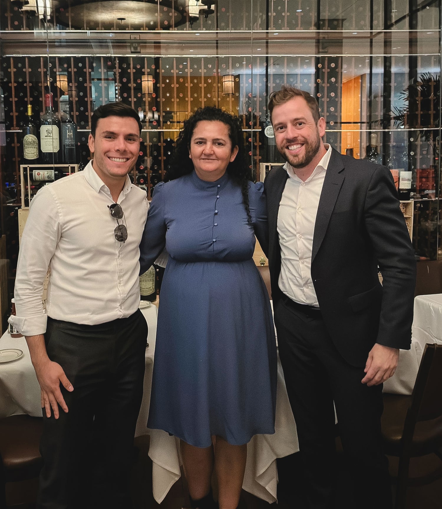 Tupan co-founders and Engenho’s founder during a business meeting in the U.S., strengthening the partnership behind açaí coffee innovation.